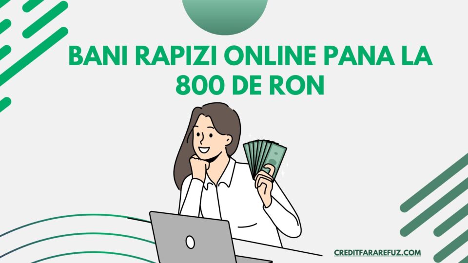 Bani rapizi online pana la 800 de RON